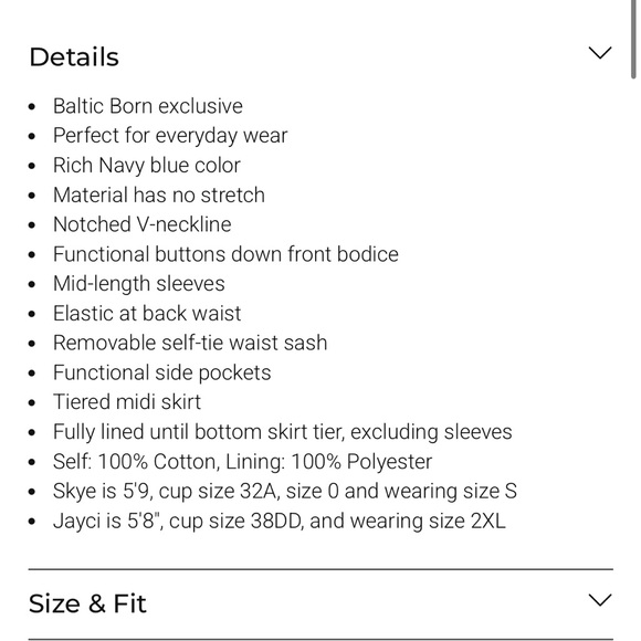 Baltic Born Deep Blue Maxi Dress - Picture 7 of 8